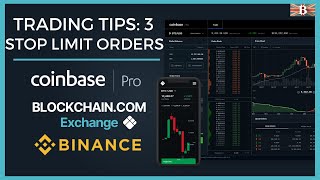 Crypto Trading Tip 3 Stop Limit Orders Explained  Coinbase Pro amp Binance [upl. by Carmencita253]