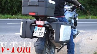 BMW R 1200 GS Akrapovic vs stock exhaust sound [upl. by Boyd]