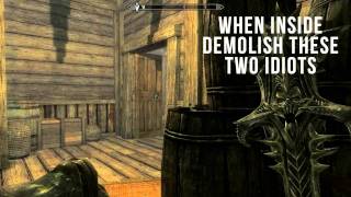 How To Get Into Mercers House amp Find Evidence in Skyrim [upl. by Harlow142]