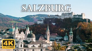 Salzburg Austria 🇦🇹  4K Drone Footage [upl. by Eegnat]