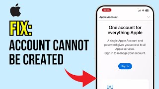 How to Fix Your Account Cannot Be Created At This Time Apple ID  iPhone  iPad [upl. by Truda]