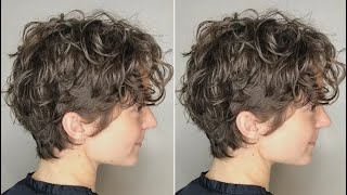 How to cut Curly Short Layered Haircut Tutorial  Curl Cutting Technique [upl. by Eitsud]