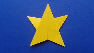 Comment faire une ÉTOILE en ORIGAMI FACILE [upl. by Easton]