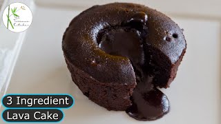 ONLY 3 Ingredients Choco Lava Cake  The Terrace Kitchen [upl. by Hiasi]