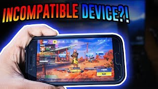 HOW TO PLAY FORTNITE ON INCOMPATIBLE ANDROID DEVICE it worked [upl. by Ainnek]