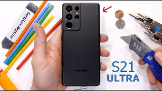 Galaxy S21 Ultra Durability Test  What About the Camera [upl. by Enisamoht]