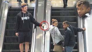 TOUCHING HANDS ON THE ESCALATOR  SUPER EPIC [upl. by Kensell]