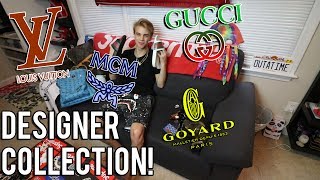 MY ENTIRE DESIGNER COLLECTION LOUIS VUITTON GUCCI ETC [upl. by Camilla407]