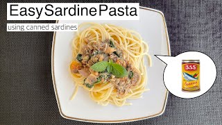 Quick amp Easy Sardine Pasta  Canned Sardine Pasta [upl. by Eninahs]