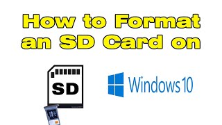 How to Format SD Card to FAT32 on Windows 10 Formatting SD [upl. by Akinuahs]