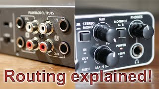 Behringer UMC404HD  Audio Routing Explained [upl. by Kho620]