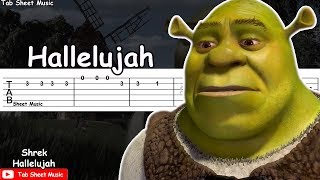 Shrek  Hallelujah Guitar Tutorial [upl. by Alane]