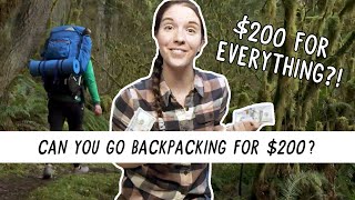 BUDGET BACKPACKING I Bought Gear AND Went Backpacking for Under 200  Miranda in the Wild [upl. by Spain]