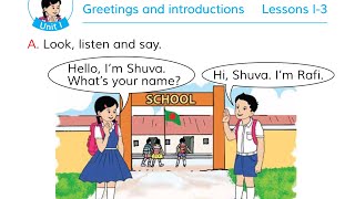 Class 2 English Unit 1 Greetings and introductions Book 2020 [upl. by Yzeerb]