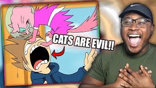 ATTACK OF THE CAT  Eddsworld  The End Part 1 Reaction [upl. by Crean322]