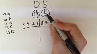 Converting Hexadecimal to Binary [upl. by Yelad398]