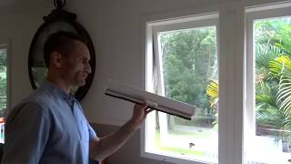 How to install retractable window fly screen tutorial DIY flyscreen [upl. by Hanauq]