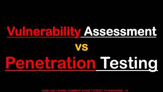 Vulnerability Assessment vs Penetration Testing  All detail in Hindi [upl. by Ruford]