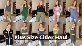 Cider Clothing  Plus Size Tryon Haul [upl. by Cralg]