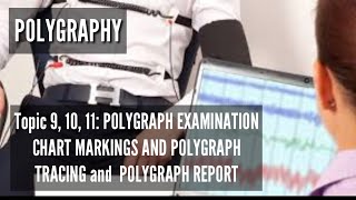 POLYGRAPHY Lecture  Topic 9 10 and 11 Polygraph Examination Chart Markings Tracing and Reports [upl. by Nail]