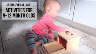 MONTESSORI AT HOME Activities for Babies 912 Months [upl. by Werd]