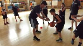 Sesión de entrenamiento de dribling con Jesús Campus JGBasket 2015 [upl. by Pachston]