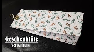 Geschenkverpackung  Tüte  Beutel  Tutorial [upl. by Allicsirp]