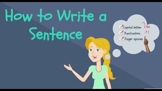 How to Write a Sentence for Kids  Kindergarten Writing [upl. by Penhall618]