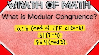 What is Modular Congruence  Congruence Modulo n Modular Congruence Definitions [upl. by Eiuol156]