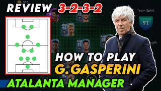 How To Play G Gasperini Atalanta Manager Efootball Pes 2021 Mobile [upl. by Rosalia]