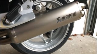 BMW R 1200 RT  Stock exhaust vs Akrapovič replacement [upl. by Granger]