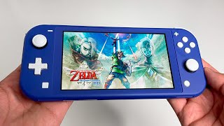 Zelda Skyward Sword HD Gameplay on Nintendo Switch LITE [upl. by Noreik]