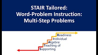 Teaching MultiStep Problems ‖ Word Problems ‖ Grades 58 ‖ Project STAIR [upl. by Modie692]