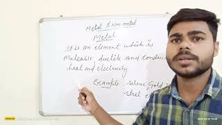 Metals Non metals and metalloids class 9  10 by abhay sir metals chemistry [upl. by Deedee]