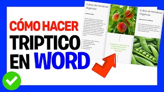 Hacer TRIPTICO en WORD e imprimir fácilmente 👍  002 [upl. by Micky787]