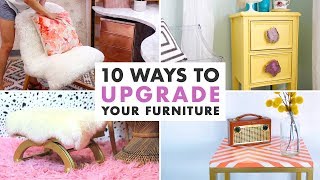 10 DIYs to Upgrade Old Furniture  Furniture Makeovers  HGTV Handmade [upl. by Witt]