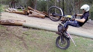 How to wheelie a trials bike︱Cross Training Trials Techniques [upl. by Ladonna685]