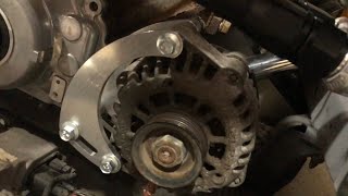 ICT Billet Alternator Bracket Install [upl. by Anatniuq]