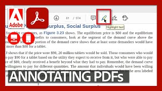 Annotating PDFs  Acrobat for Educators [upl. by Burny]