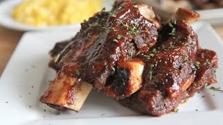 Oven Baked BBQ Beef Ribs Recipe [upl. by Solly]