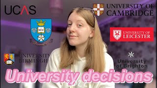 My UNIVERISTY DECISIONS 2022 oxbridge applicant [upl. by Platus]