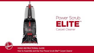 Hoover® Power Scrub Elite Carpet Cleaner  Assembly and Use [upl. by Ringsmuth]