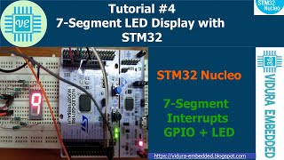 7 Segment Display interfacing with STM32 [upl. by Ralfston]