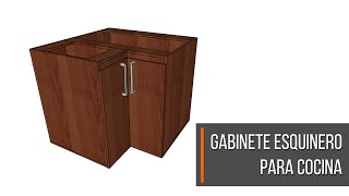 ✅ Como diseñar un gabinete esquinero para cocina en SKETCHUP ¡¡¡ FÁCIL Y RÁPIDO [upl. by Hsinam817]