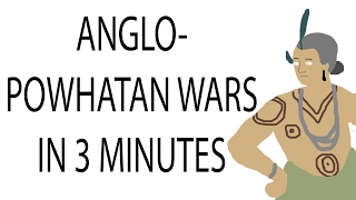 AngloPowhatan Wars  3 Minute History [upl. by Adnowal]