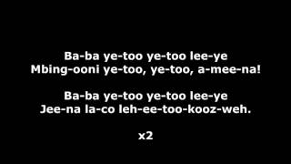 Baba Yetu Phonetic Lyrics for English speakers [upl. by Reniti638]