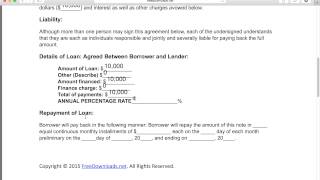 How to Write a Free Personal Loan Agreement  PDF  Word [upl. by Caplan952]