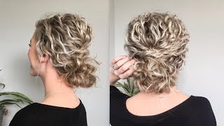 Naturally WavyCurly Hair Updo [upl. by Dareg]