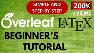 Overleaf Tutorial for Beginners  Latex Overleaf Tutorial [upl. by Nikola]