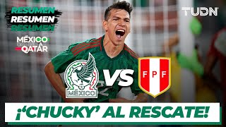 Resumen  México vs Perú  Amistoso Internacional 2022  TUDN [upl. by Anahs]